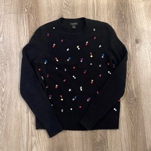Halogen Jeweled black sweater. Size XS